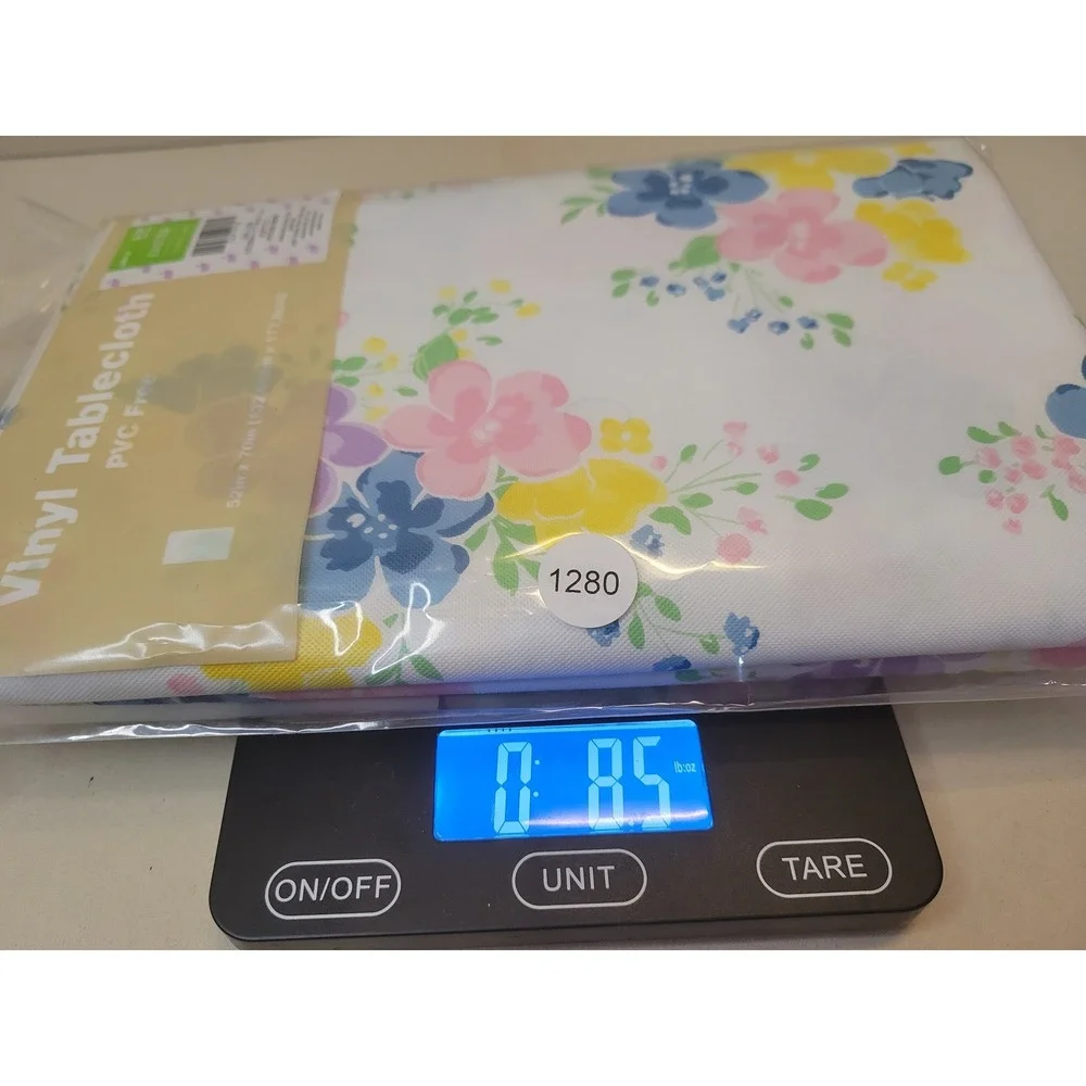Brother Sister Design Studio Floral Vinyl Tablecloth 52x70 Easter Spring New